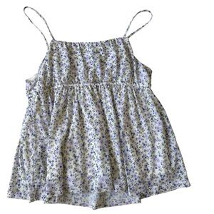 RSQ Girls White and Floral Spaghetti Strap Top